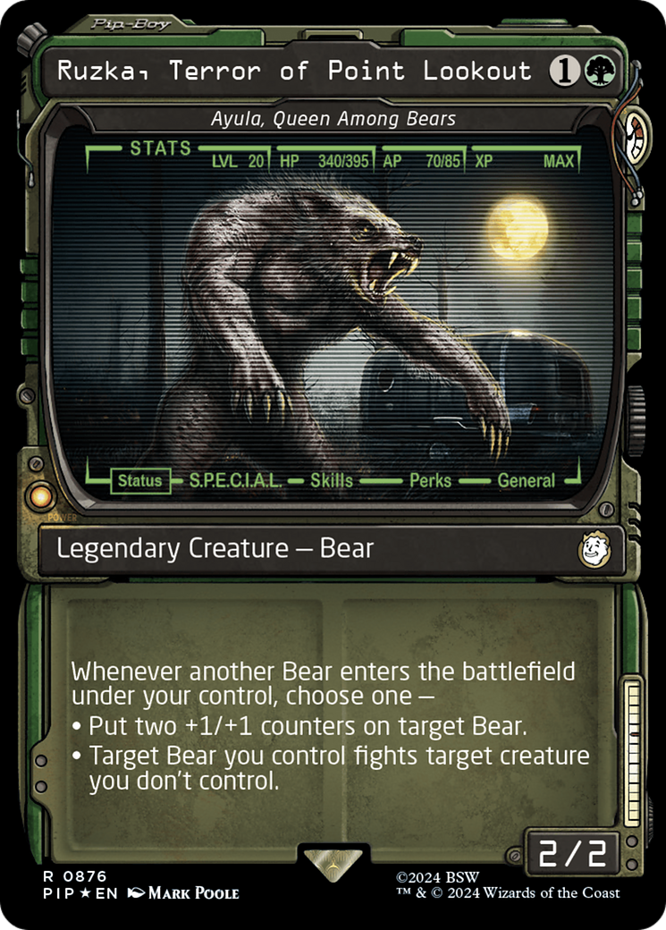 Ruzka, Terror of Point Lookout - Ayula, Queen Among Bears (Showcase) (Surge Foil) [Fallout] - The Mythic Store | 24h Order Processing