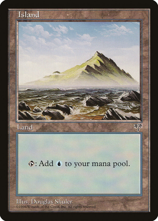 Island (No Tree / Blue Sky / Peak on Right) [Mirage] - The Mythic Store | 24h Order Processing