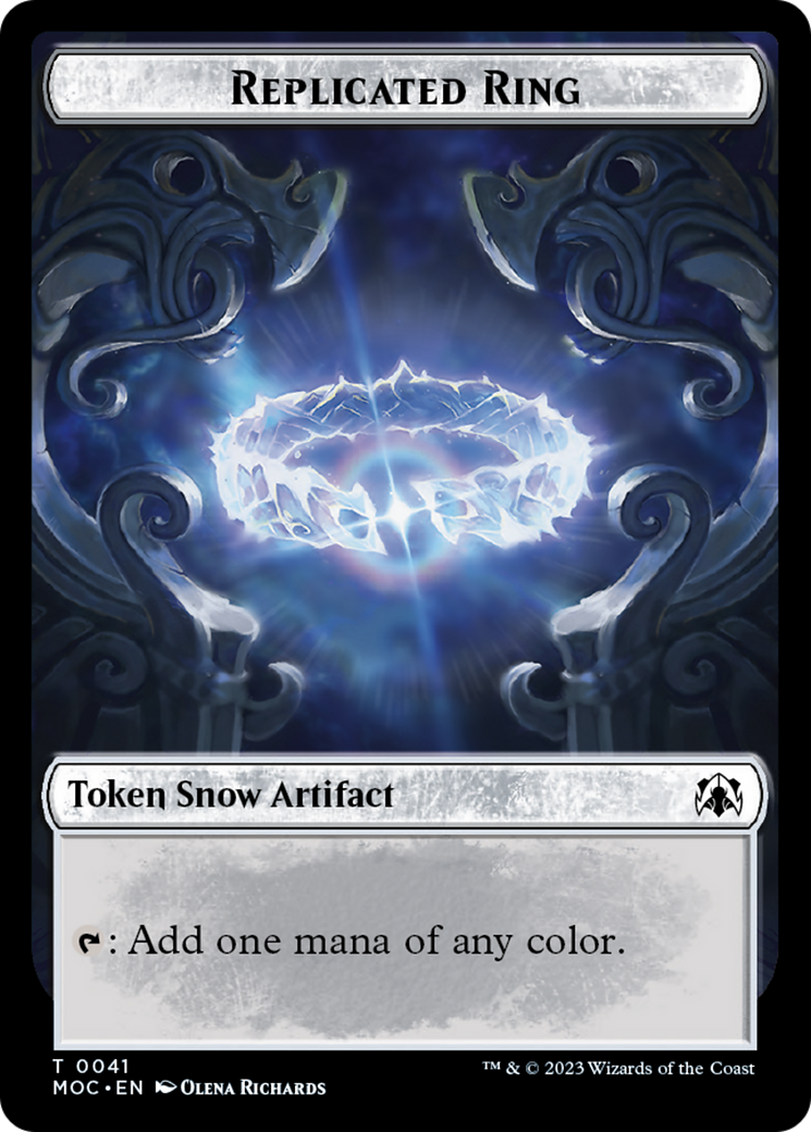 Food // Replicated Ring Double-Sided Token [March of the Machine Commander Tokens] - The Mythic Store | 24h Order Processing