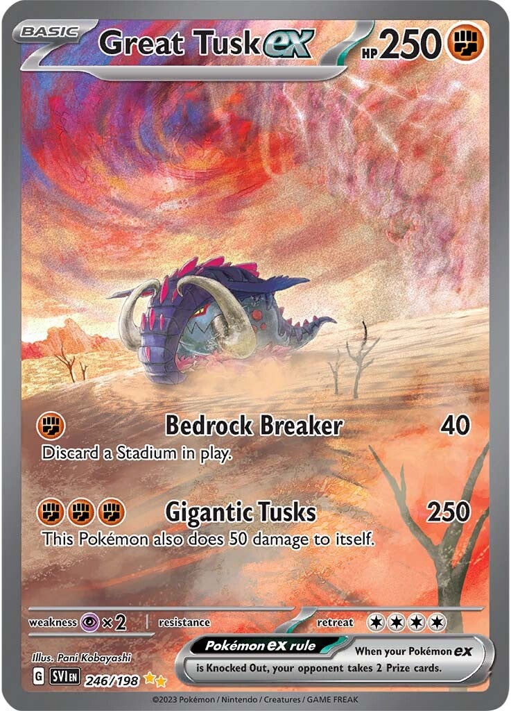 Great Tusk ex (246/198) [Scarlet & Violet: Base Set] - The Mythic Store | 24h Order Processing