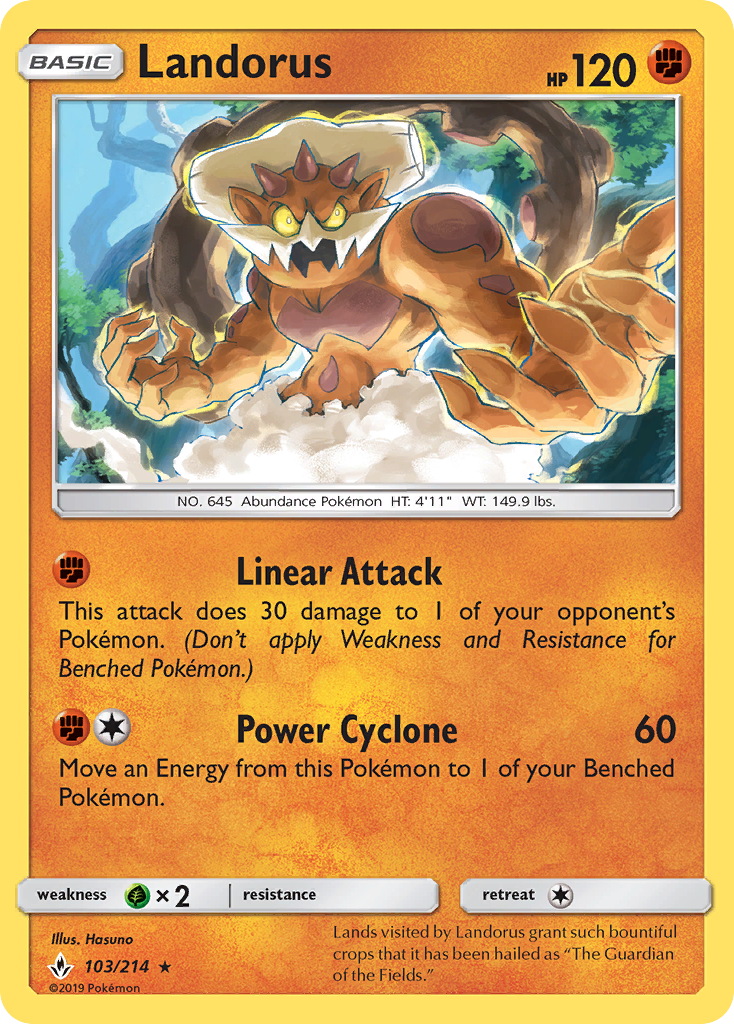 Landorus (103/214) [Sun & Moon: Unbroken Bonds] - The Mythic Store | 24h Order Processing