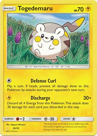 Togedemaru (26/30) [Sun & Moon: Trainer Kit - Alolan Raichu] - The Mythic Store | 24h Order Processing