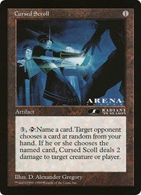 Cursed Scroll (Oversized) [Oversize Cards] - The Mythic Store | 24h Order Processing