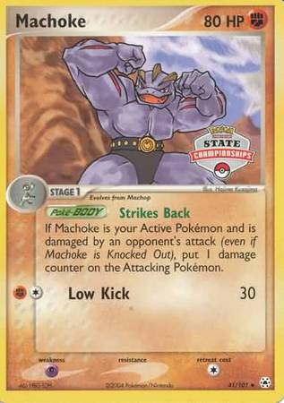 Machoke (41/101) (State Championship Promo) [EX: Hidden Legends] - The Mythic Store | 24h Order Processing