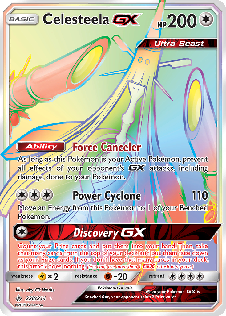 Celesteela GX (228/214) [Sun & Moon: Unbroken Bonds] - The Mythic Store | 24h Order Processing