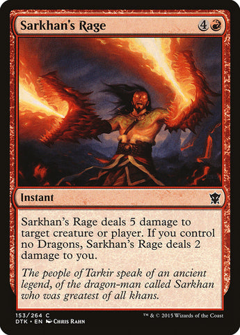 Sarkhan's Rage [Dragons of Tarkir] - The Mythic Store | 24h Order Processing