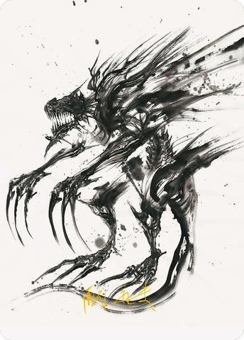 Phyrexian Obliterator Art Card (Gold-Stamped Signature) [Phyrexia: All Will Be One Art Series] - The Mythic Store | 24h Order Processing