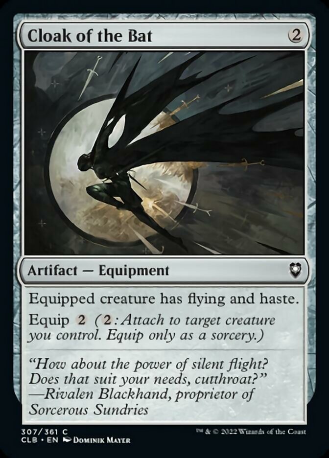 Cloak of the Bat [Commander Legends: Battle for Baldur's Gate] - The Mythic Store | 24h Order Processing