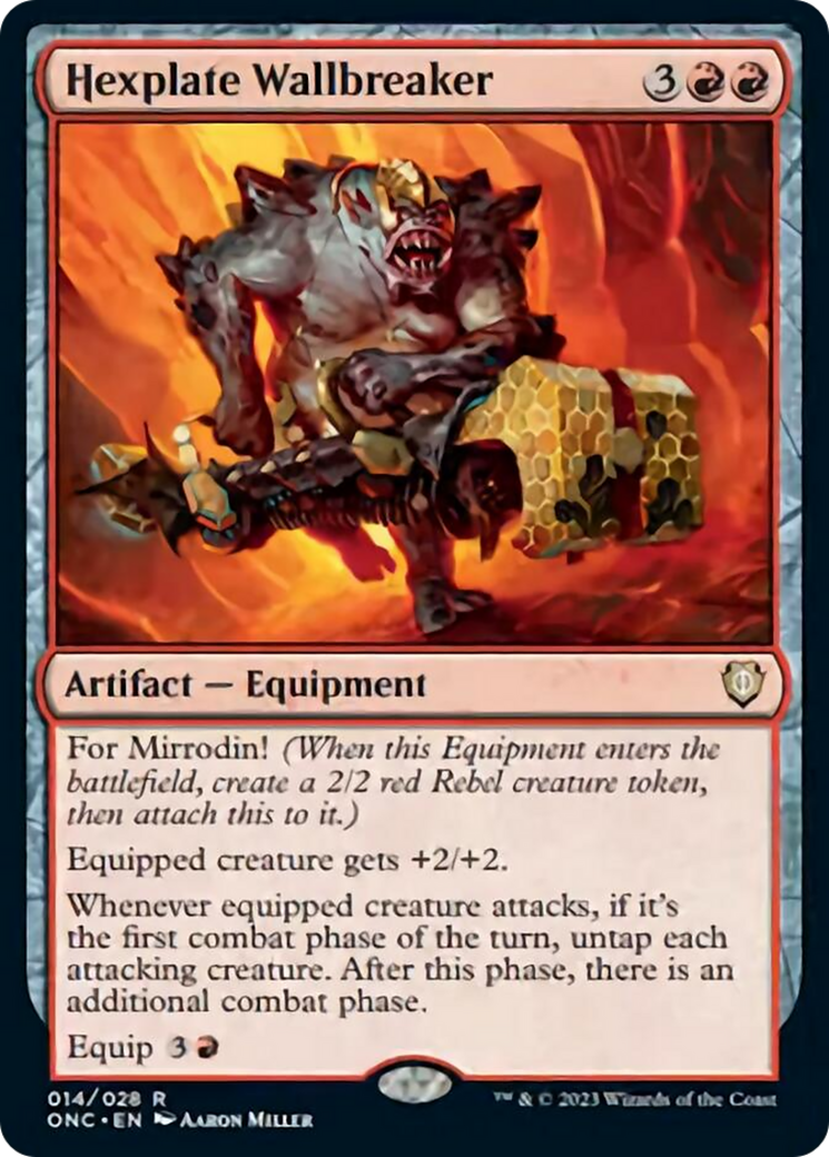 Hexplate Wallbreaker [Phyrexia: All Will Be One Commander] - The Mythic Store | 24h Order Processing