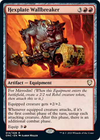 Hexplate Wallbreaker [Phyrexia: All Will Be One Commander] - The Mythic Store | 24h Order Processing