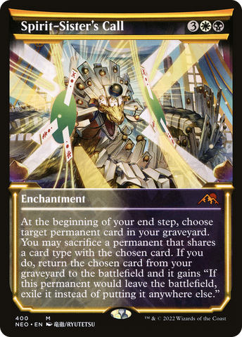 Spirit-Sister's Call (Showcase Soft Glow) [Kamigawa: Neon Dynasty] - The Mythic Store | 24h Order Processing