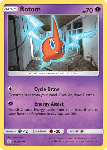 Rotom (86/236) [Sun & Moon: Cosmic Eclipse] - The Mythic Store | 24h Order Processing