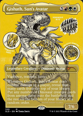 Gishath, Sun's Avatar (Borderless) [Secret Lair Drop Series] - The Mythic Store | 24h Order Processing