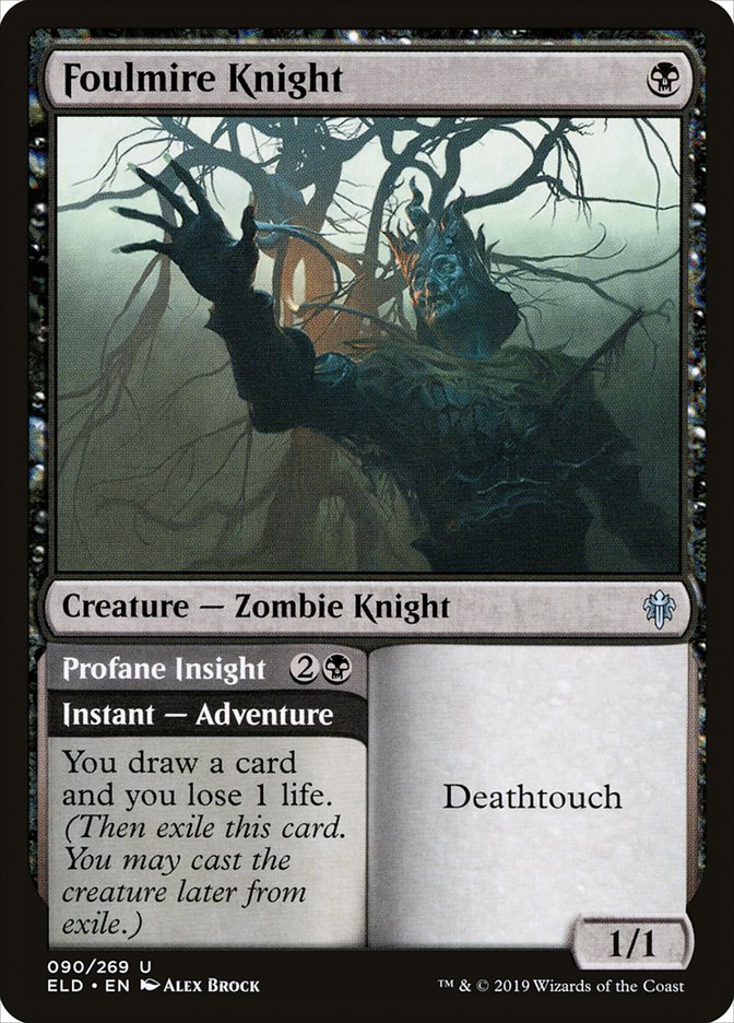 Foulmire Knight // Profane Insight [Throne of Eldraine] - The Mythic Store | 24h Order Processing