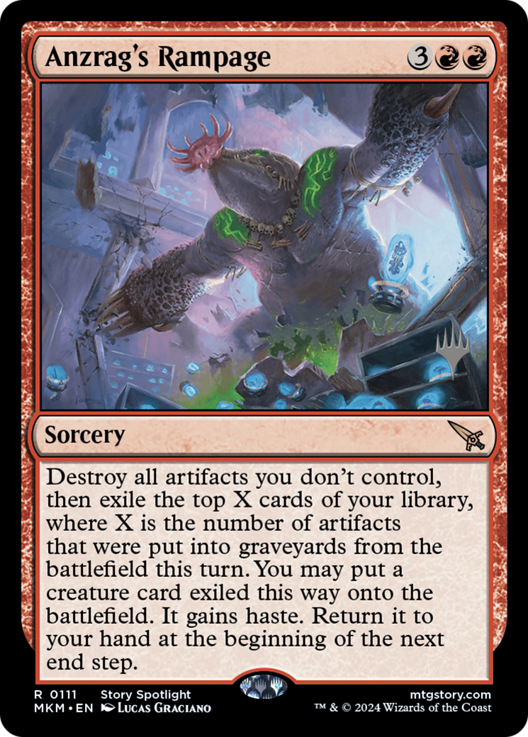 Anzrag's Rampage (Promo Pack) [Murders at Karlov Manor Promos] - The Mythic Store | 24h Order Processing