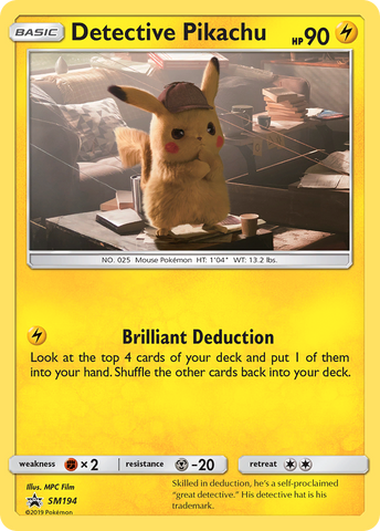Detective Pikachu (SM194) [Sun & Moon: Black Star Promos] - The Mythic Store | 24h Order Processing