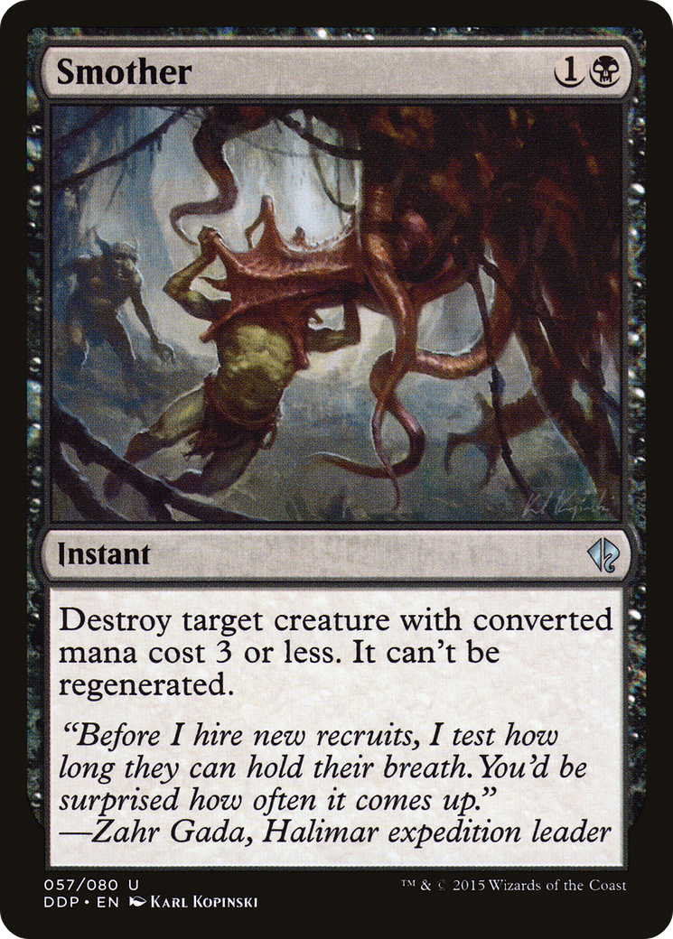 Smother [Duel Decks: Zendikar vs. Eldrazi] - The Mythic Store | 24h Order Processing