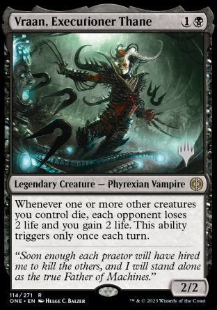 Vraan, Executioner Thane (Promo Pack) [Phyrexia: All Will Be One Promos] - The Mythic Store | 24h Order Processing