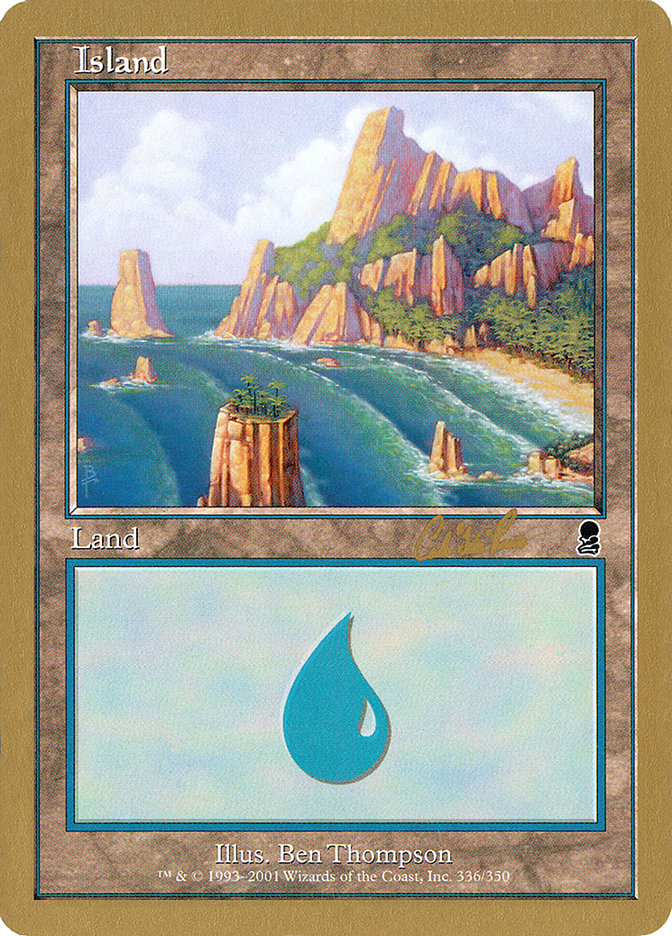 Island (cr336) (Carlos Romao) [World Championship Decks 2002] - The Mythic Store | 24h Order Processing