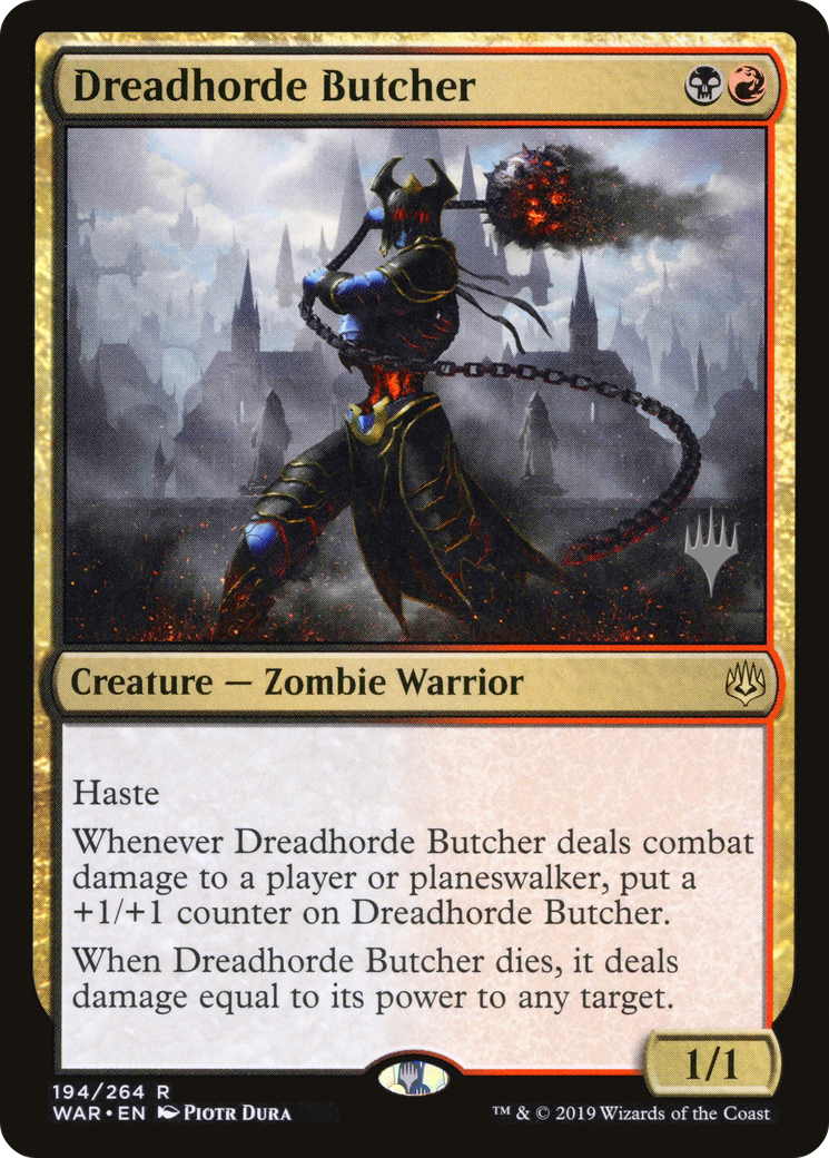 Dreadhorde Butcher (Promo Pack) [War of the Spark Promos] - The Mythic Store | 24h Order Processing