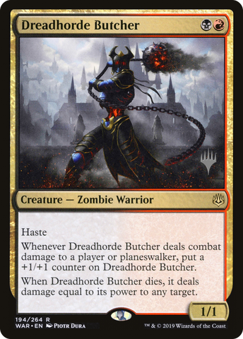 Dreadhorde Butcher (Promo Pack) [War of the Spark Promos] - The Mythic Store | 24h Order Processing