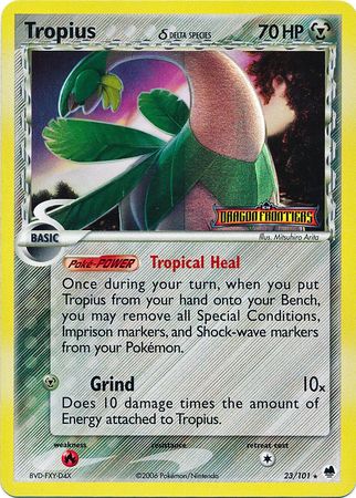 Tropius (23/101) (Delta Species) (Stamped) [EX: Dragon Frontiers] - The Mythic Store | 24h Order Processing
