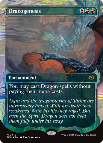 Dracogenesis (0412) (Showcase) (Halo Foil) [Tarkir: Dragonstorm] - The Mythic Store | 24h Order Processing