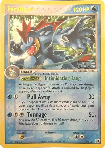 Feraligatr (4/115) (Stamped) [EX: Unseen Forces] - The Mythic Store | 24h Order Processing
