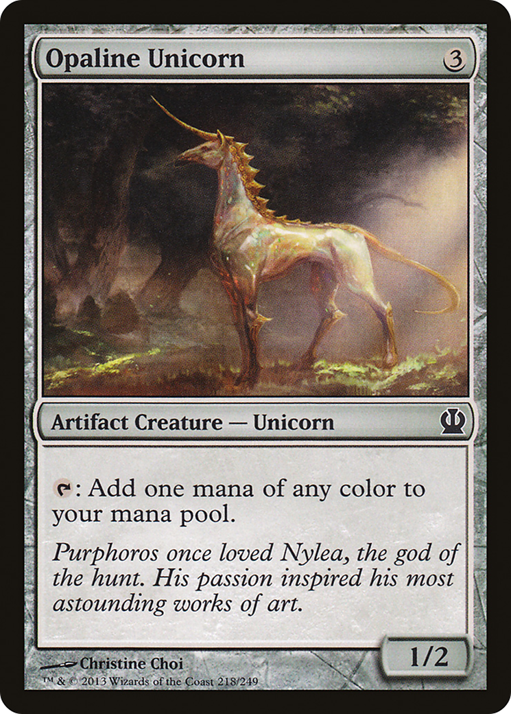 Opaline Unicorn [Theros] - The Mythic Store | 24h Order Processing