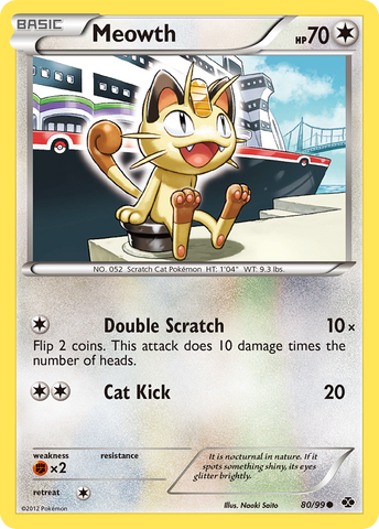 Meowth (80/99) [Black & White: Next Destinies] - The Mythic Store | 24h Order Processing