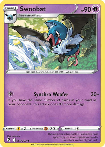 Swoobat (069/203) [Sword & Shield: Evolving Skies] - The Mythic Store | 24h Order Processing