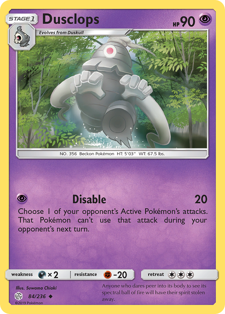 Dusclops (84/236) [Sun & Moon: Cosmic Eclipse] - The Mythic Store | 24h Order Processing