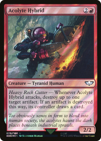 Acolyte Hybrid (Surge Foil) [Warhammer 40,000] - The Mythic Store | 24h Order Processing