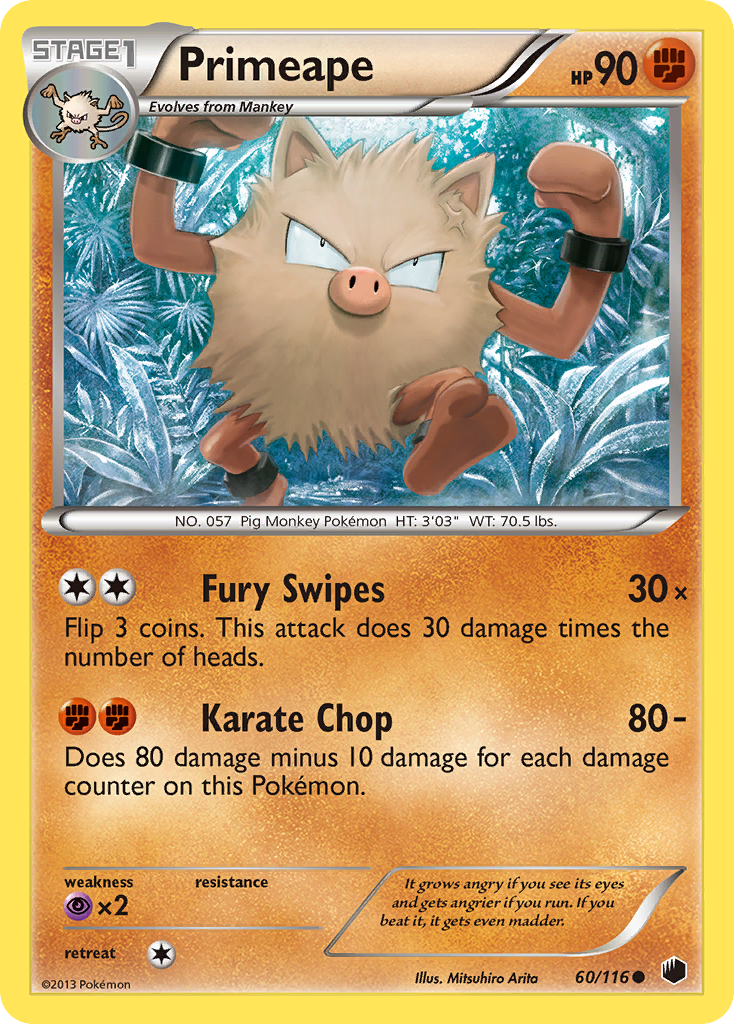 Primeape (60/116) [Black & White: Plasma Freeze] - The Mythic Store | 24h Order Processing