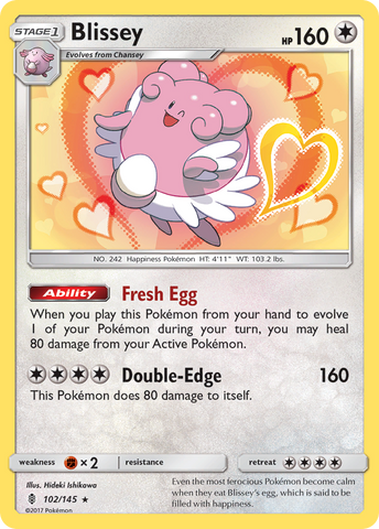 Blissey (102/145) [Sun & Moon: Guardians Rising] - The Mythic Store | 24h Order Processing