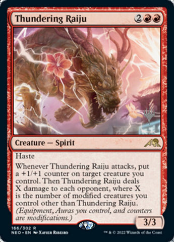 Thundering Raiju (Promo Pack) [Kamigawa: Neon Dynasty Promos] - The Mythic Store | 24h Order Processing