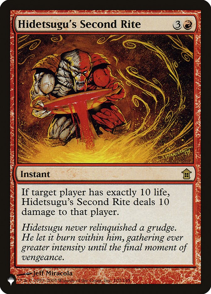 Hidetsugu's Second Rite [The List] - The Mythic Store | 24h Order Processing
