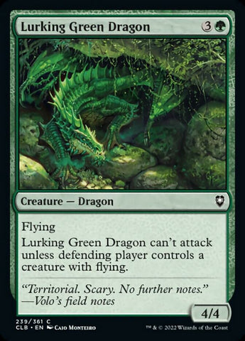 Lurking Green Dragon [Commander Legends: Battle for Baldur's Gate] - The Mythic Store | 24h Order Processing
