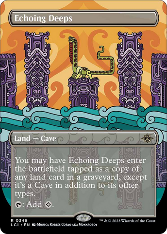 Echoing Deeps (Borderless) [The Lost Caverns of Ixalan] - The Mythic Store | 24h Order Processing