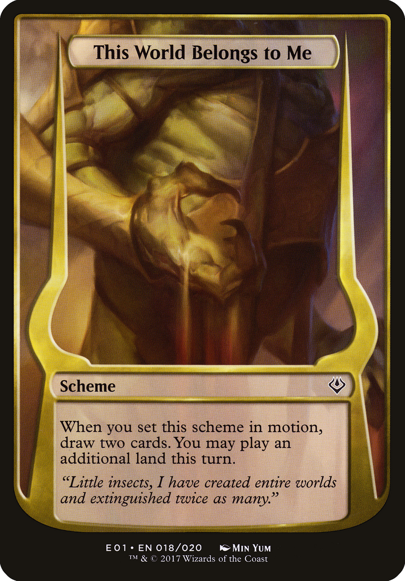 This World Belongs to Me (Schemes) [Archenemy: Nicol Bolas Schemes] - The Mythic Store | 24h Order Processing