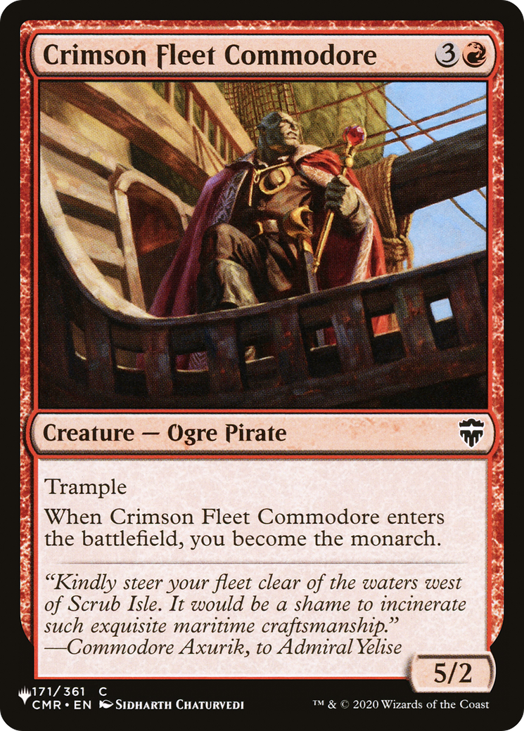 Crimson Fleet Commodore [The List] - The Mythic Store | 24h Order Processing