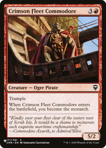 Crimson Fleet Commodore [The List] - The Mythic Store | 24h Order Processing