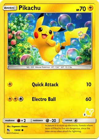 Pikachu (19/68) (Pikachu Stamp #2) [Battle Academy 2020] - The Mythic Store | 24h Order Processing