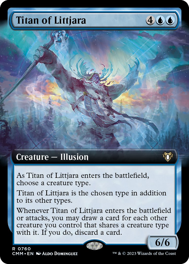 Titan of Littjara (Extended Art) [Commander Masters] - The Mythic Store | 24h Order Processing
