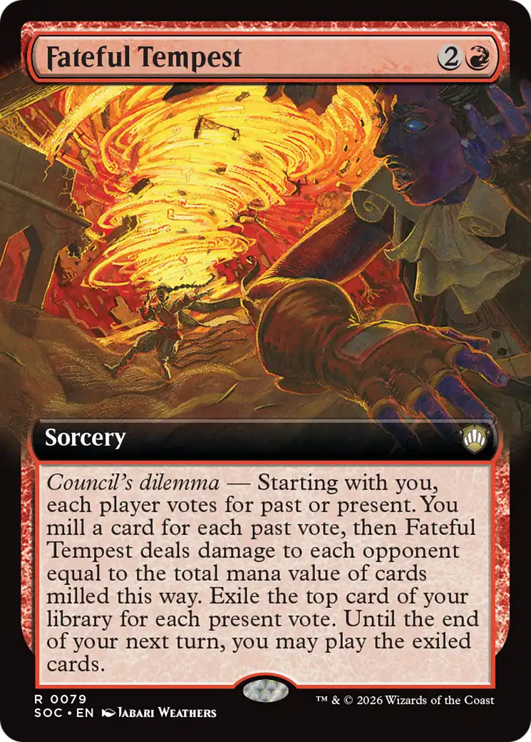 Fateful Tempest (Extended Art) [Secrets of Strixhaven Commander] - The Mythic Store | 24h Order Processing