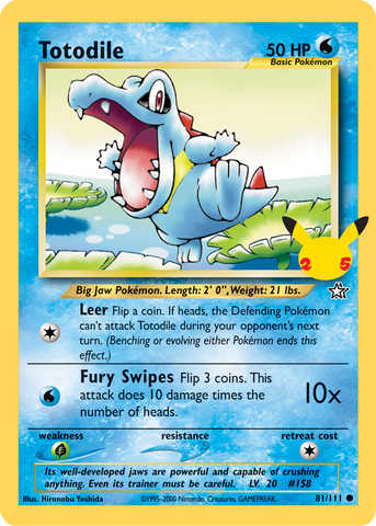 Totodile (81/111) (Jumbo Card) [First Partner Pack] - The Mythic Store | 24h Order Processing