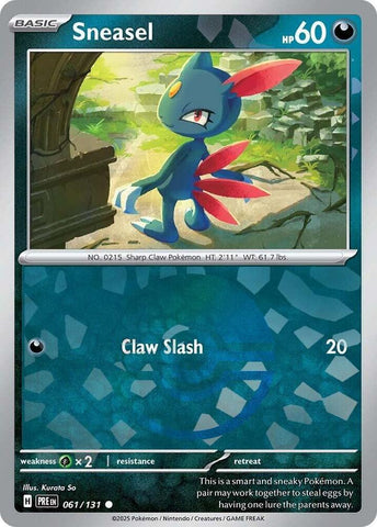 Sneasel (061/131) (Poke Ball Pattern) [Scarlet & Violet: Prismatic Evolutions] - The Mythic Store | 24h Order Processing
