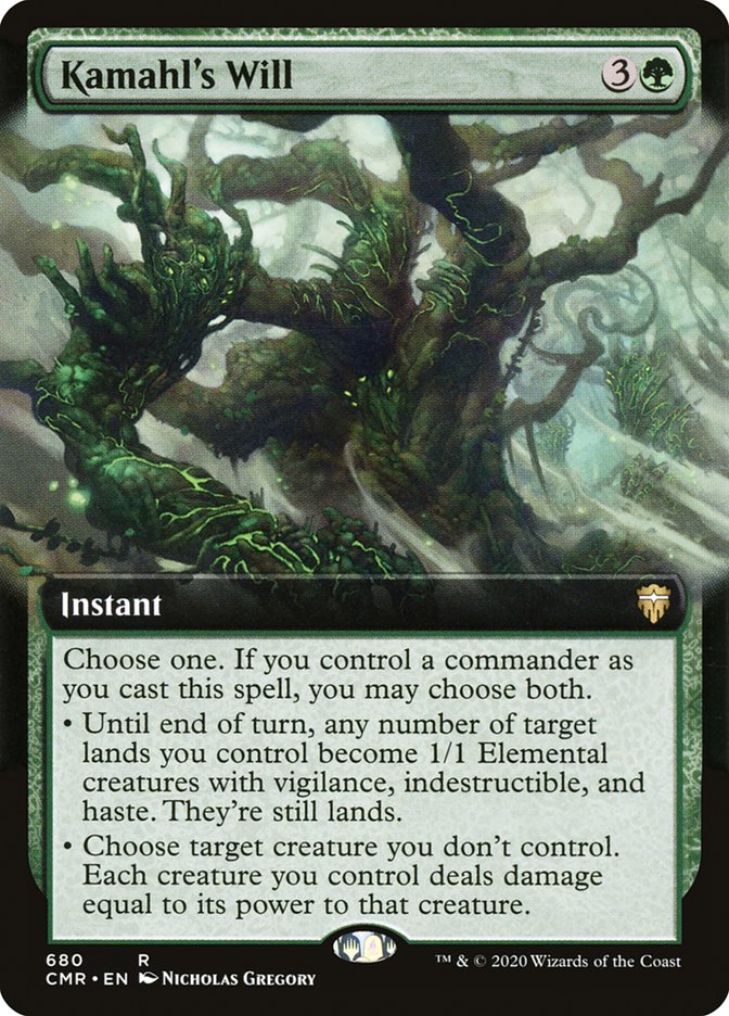 Kamahl's Will (Extended Art) [Commander Legends] - The Mythic Store | 24h Order Processing