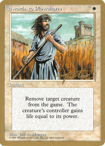 Swords to Plowshares (Mark Justice) [Pro Tour Collector Set] - The Mythic Store | 24h Order Processing