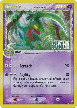 Grovyle (19/100) (Delta Species) (Stamped) [EX: Crystal Guardians] - The Mythic Store | 24h Order Processing